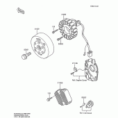 Схема вузла: Генератор для Kawasaki ZX600 Ninja 600R