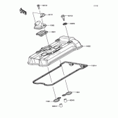 Схема вузла: Кришка ГБЦ для Kawasaki EX650 Ninja 650 ABS
