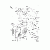 Схема вузла: Радіатор (1/2) для Kawasaki VN1500 Vulcan 1500 Nomad Fi