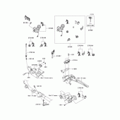 Схема вузла: Ignition switch/locks/reflectors для Kawasaki VN1700 Vulcan 1700 Vaquero