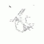 Схема вузла: Рама для Kawasaki VN1600 VN1600 Classic
