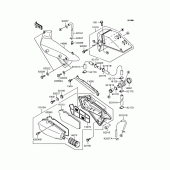 Схема узла: Воздушный фильтр (VN250-A2A) для Kawasaki VN250 Eliminator 250V