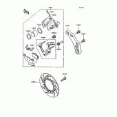 Схема вузла: Заднє гальмо для Kawasaki ZG1000 Concours