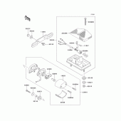 Схема вузла: Taillight(s) для Kawasaki KLX650 KLX650