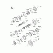 Схема вузла: Трансмісія для Kawasaki KLX250 KLX250S
