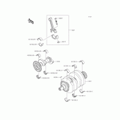 Схема вузла: Колінчастий вал для Kawasaki ER250 Z250