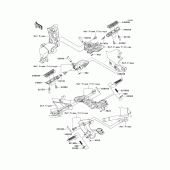 Схема вузла: Підніжки для Kawasaki ZG1400 Concours 14 ABS