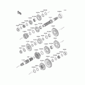 Схема вузла: Трансмісія для Kawasaki ZX636 Ninja ZX-6R