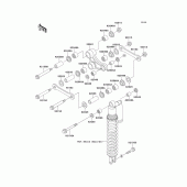 Схема вузла: Підвіска для Kawasaki KX250/ KX252 KX250