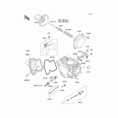 Схема вузла: Комплектуючі карбюратора для Kawasaki VN250 Eliminator 250V