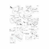 Схема вузла: Інформаційні наклейки для Kawasaki VN1700 Vulcan 1700 Voyager ABS