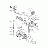 Схема узла: Воздушный фильтр для Kawasaki KLX250 D-Tracker
