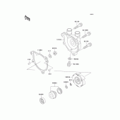 Схема узла: Водяной насос для Kawasaki KL650 KLR650