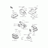 Схема вузла: Інформаційні наклейки для Kawasaki ZG1200 Voyager XII