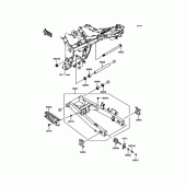 Схема вузла: Задній маятник для Kawasaki EX250 Ninja 250