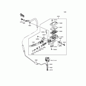 Схема вузла: Clutch Master Cylinder для Kawasaki VN1700 Vulcan 1700 Vaquero ABS