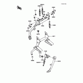 Схема вузла: Підставка для Kawasaki ZG1200 Voyager XII