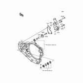 Схема вузла: Водяний насос Kawasaki KX450 KX450F