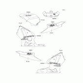 Схема вузла: Decals(black)(b4) для Kawasaki ZX1200 Ninja ZX-12R