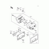 Схема вузла: Taillight(s) для Kawasaki VN1500 Vulcan 1500 Nomad Fi