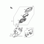 Схема узла: Приборная панель для Kawasaki KLX125 KLX125