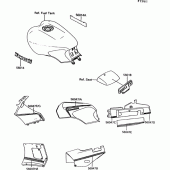 Схема вузла: Decals(red) для Kawasaki ZG1000 1000GTR