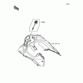 Схема вузла: Аксесуар(DC output) для Kawasaki EX650 Ninja 650 ABS