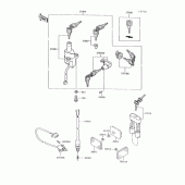 Схема вузла: Ignition switch/locks/reflectors для Kawasaki VN750 Vulcan 750