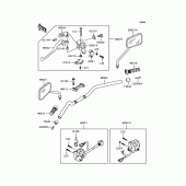 Схема узла: Руль для Kawasaki ZR400 ZRX