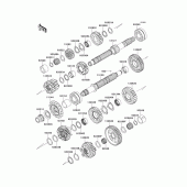 Схема узла: Трансмиссия для Kawasaki ZX1000 Z1000SX