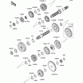 Схема узла: Трансмиссия для Kawasaki VN1700 VN1700 Voyager ABS