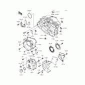 Схема узла: Engine cover(s) для Kawasaki KL250 KLR250