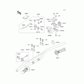 Схема вузла: Кермо & Пульт управління кермовим для Kawasaki KX85 KX85-II