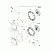 Схема узла: Шины для Kawasaki KLX250 KLX250