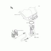 Схема вузла: Паливний насос Kawasaki ZR1000 Z1000