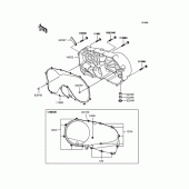Схема вузла: Right engine cover для Kawasaki VN400 Vulcan Drifter