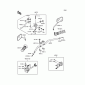 Схема вузла: Кермо для Kawasaki ZR400 Zephyr X