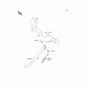 Схема вузла: Stand(s) для Kawasaki VN1500 Vulcan 1500 Drifter