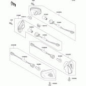 Схема узла: Поворотники для Kawasaki ZX1100 ZZ-R1100
