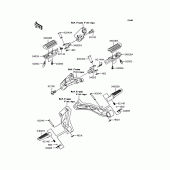 Схема узла: Подножки для Kawasaki ZR1200 ZRX1200 DAEG