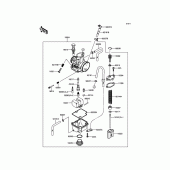 Схема вузла: Карбюратор для Kawasaki KX100