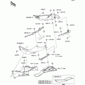 Схема вузла: Side covers для Kawasaki ZX636 Ninja ZX-6R ABS