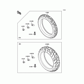 Схема узла: Колеса (Шины) для Kawasaki KLZ1000 Versys 1000