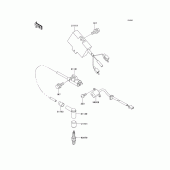Схема узла: Система зажигания для Kawasaki KMX125