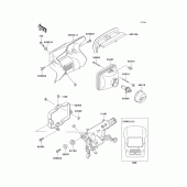 Схема вузла: Фара для Kawasaki KL250 KL250 Super Sherpa