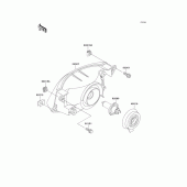 Схема вузла: Headlight(s) для Kawasaki ZX1100 Ninja ZX-11