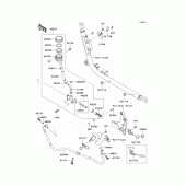 Схема узла: Задний тормозной цилиндр для Kawasaki VN1700 Vulcan 1700 Vaquero