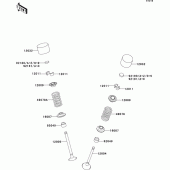 Схема вузла: Клапан(и)(1/2) для Kawasaki ZX600 Ninja ZX-6RR