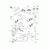Схема вузла: Ignition switch/locks/reflectors для Kawasaki VN1500 Vulcan 1500 Classic FI