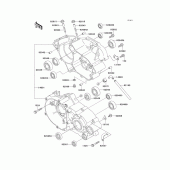 Схема узла: Картер двигателя для Kawasaki KX100